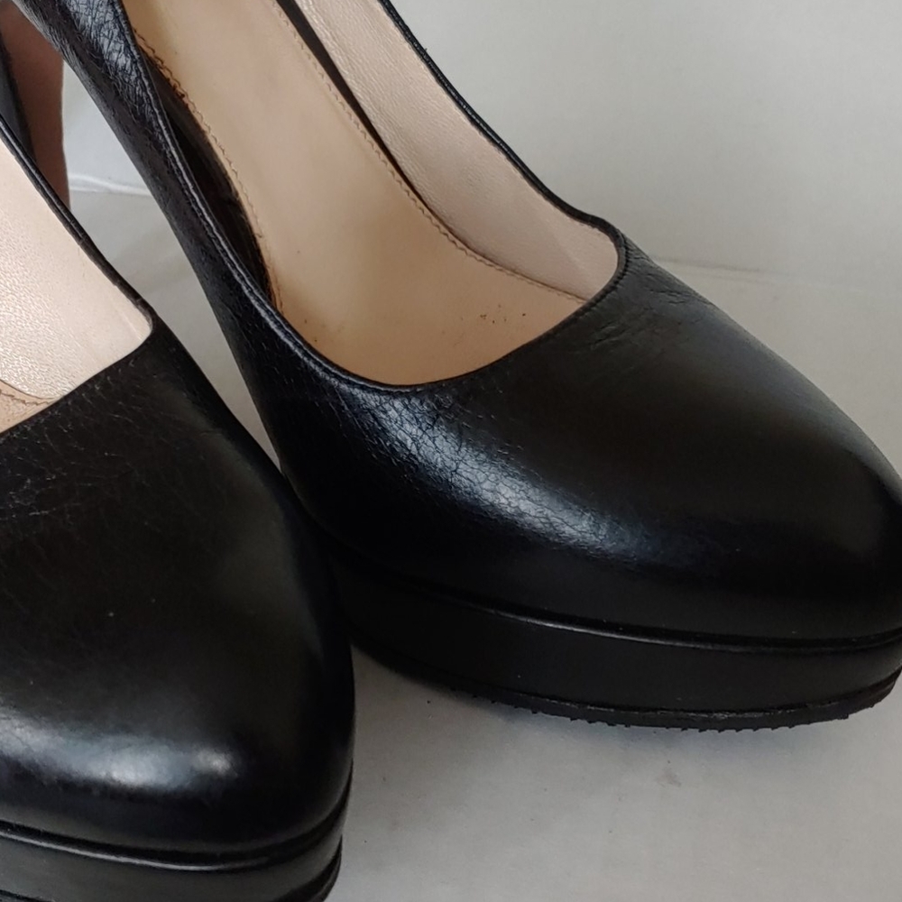 Prada Platform Leather pump sz 39 - Picture 7 of 7
